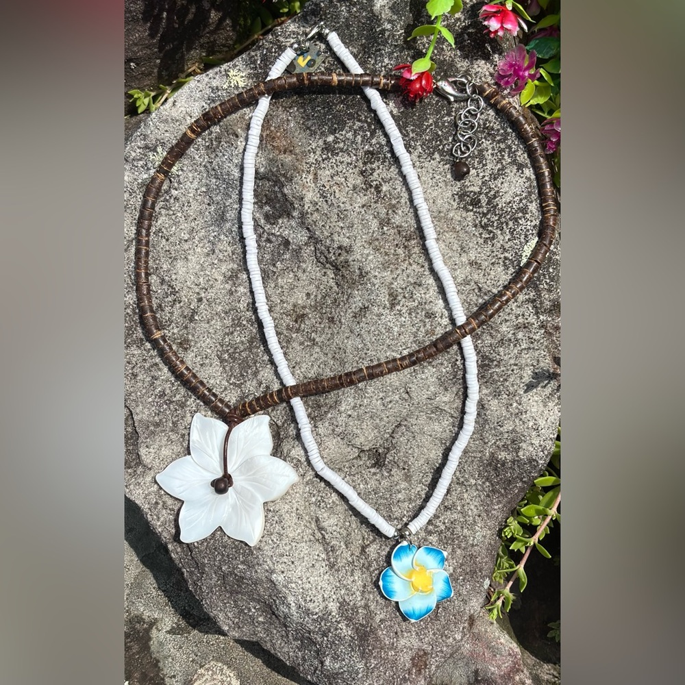 Plumeria Hawaiian Necklaces